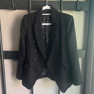 White House Black Market  Black Lurex Blazer